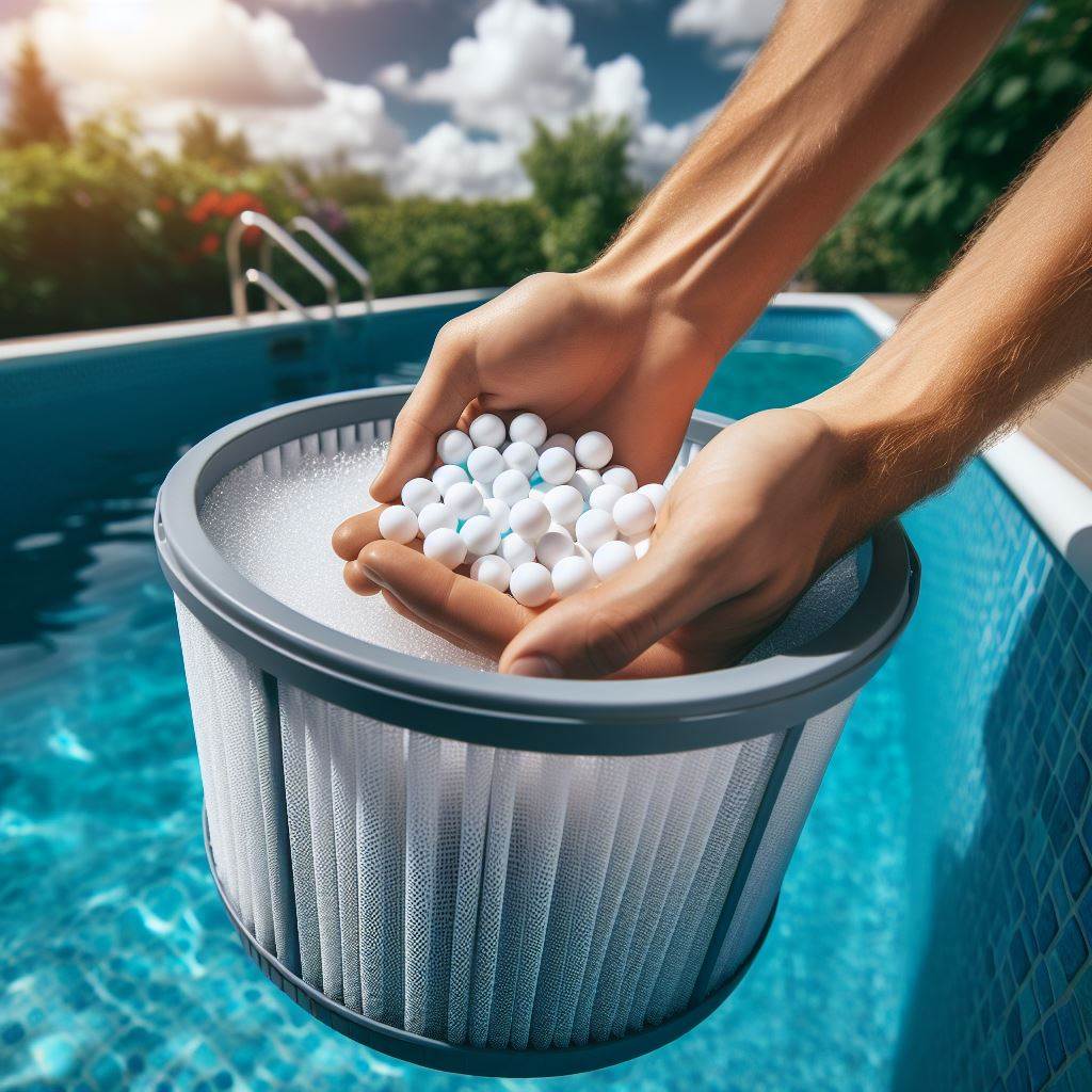 Pool filter balls