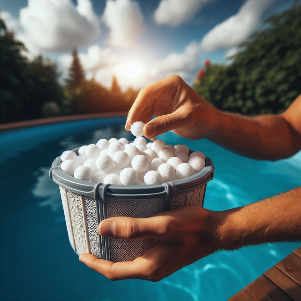 Pool filter balls